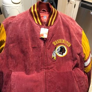 New Redskin Bomber jacket, never worn. Suede like leather size 2x.